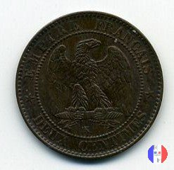 2 centesimi - testa laureata 1861 (Bordeaux)