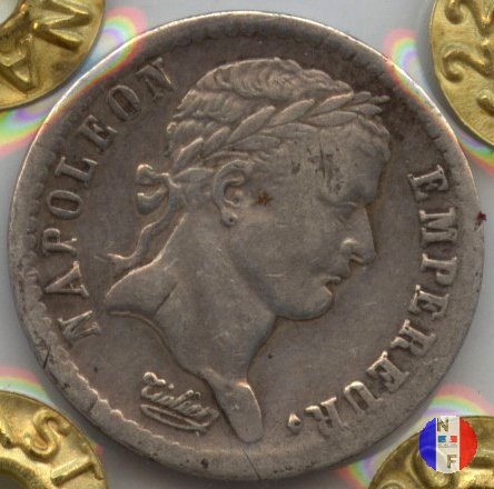 1/2 franco - testa laureata, tipo Empire 1811 (Parigi)