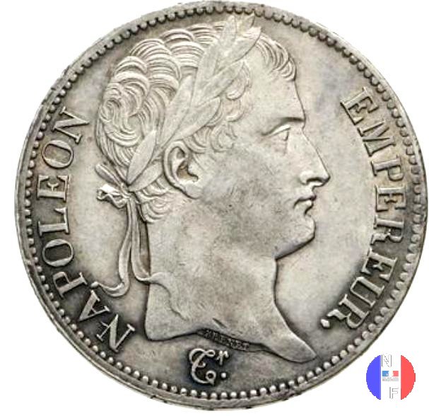 5 franchi - testa laureata, tipo Empire 1811 (Parigi)