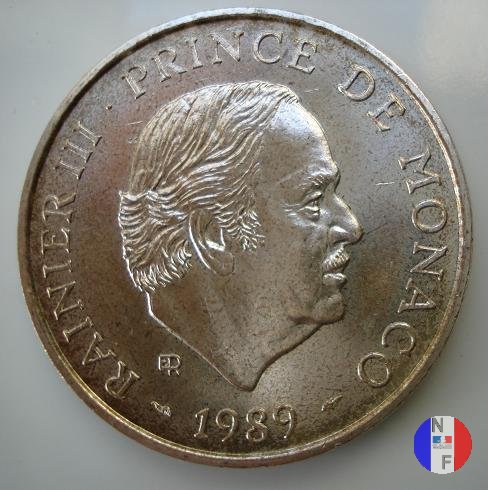 100 franchi 1989 - 40 anni di regno 1989 (Pessac)