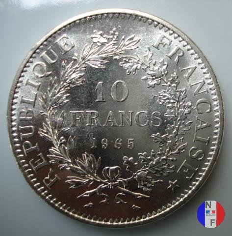 10 franchi Ercole 1965 (Parigi)