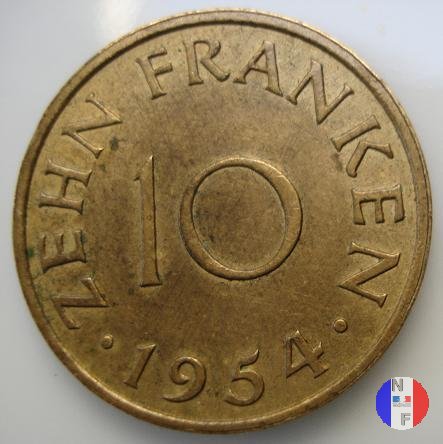 10 franchi 1954 (Parigi)