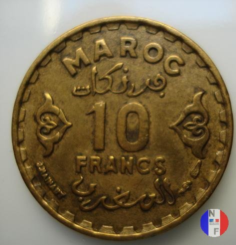 10 franchi - bronzo-alluminio 1952 (Parigi)