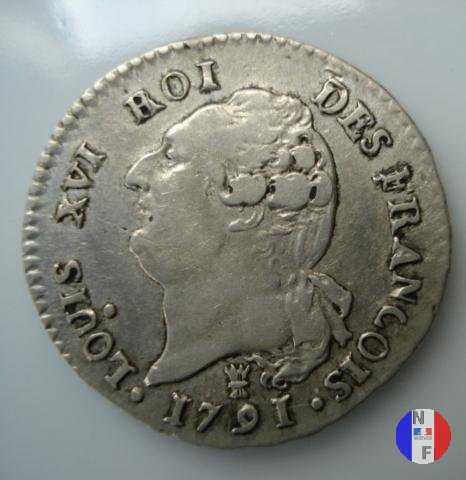 15 sols - tipo françois 1791 (Limoges)