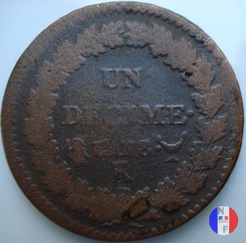 1 decimo 1799-1800 (Bordeaux)