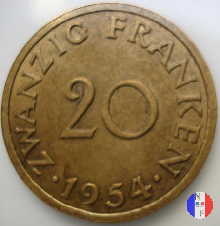 20 franchi 1954 (Parigi)