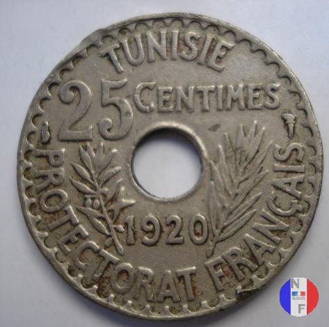 25 centesimi 1920 (Parigi)