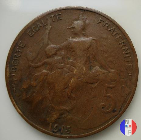 5 centesimi Dupuis 1915 (Parigi)