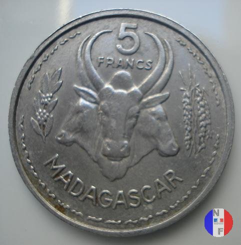 5 franchi Unione francese 1953 (Parigi)