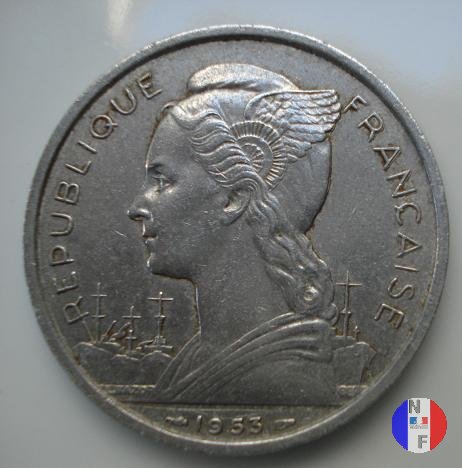 5 franchi Unione francese 1953 (Parigi)