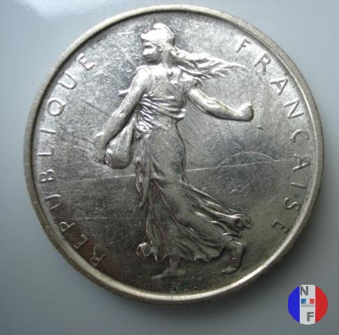 5 franchi seminatrice - argento 1963 (Parigi)