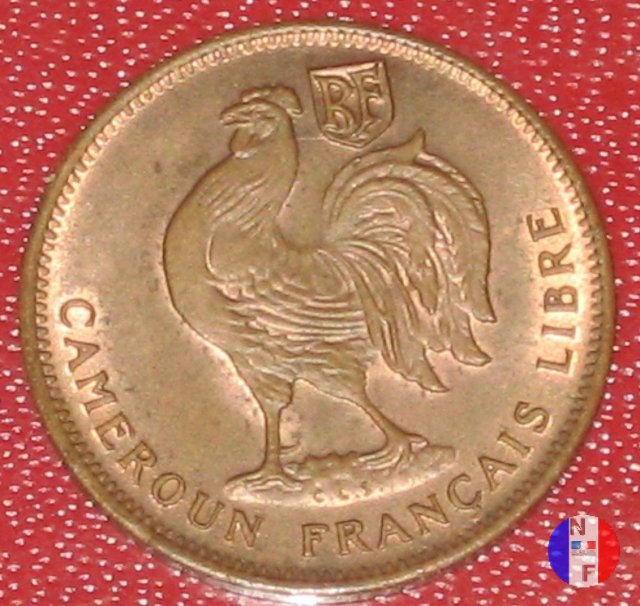 50 centesimi Camerun Francese Libre 1943 (Pretoria)