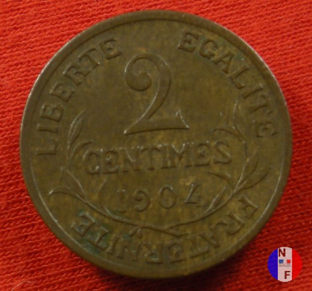 2 centesimi Dupuis 1904 (Parigi)