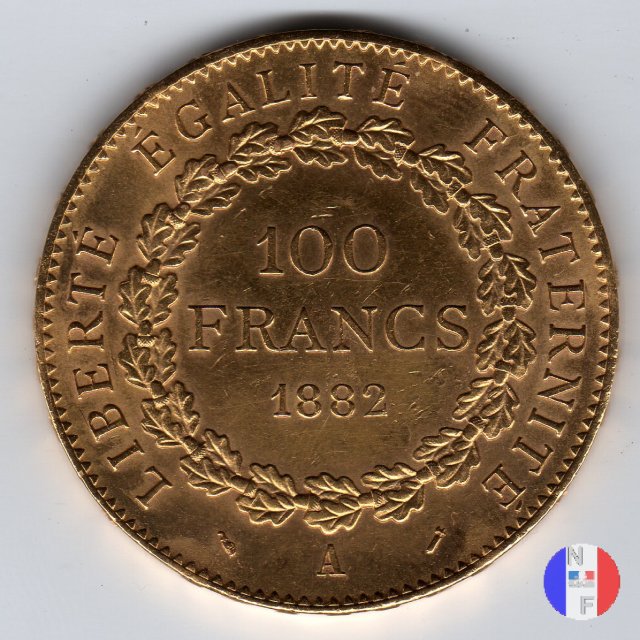 100 franchi Genio 1882 (Parigi)