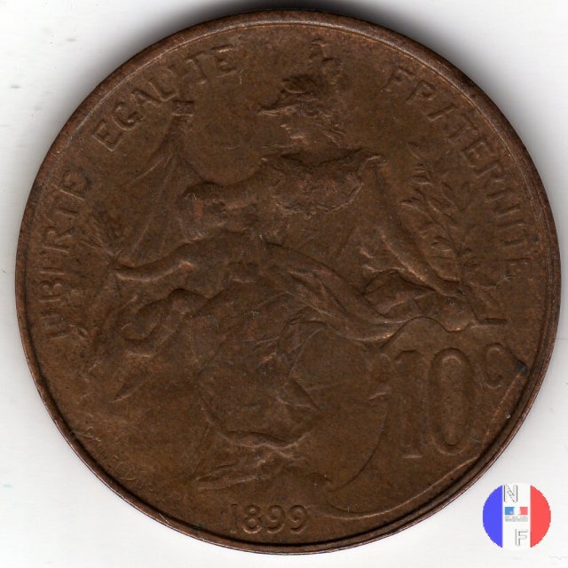 10 centesimi Dupuis 1899 (Parigi)