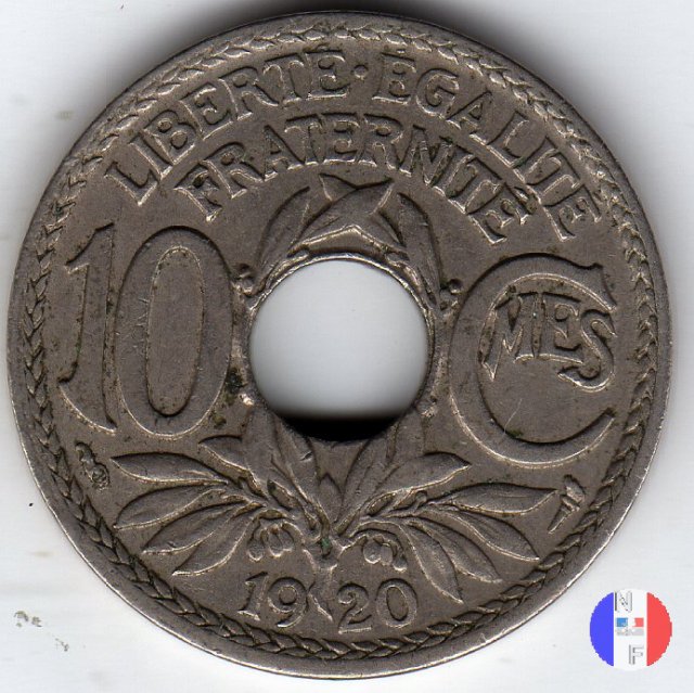 10 centesimi Lindauer 1920 (Parigi)