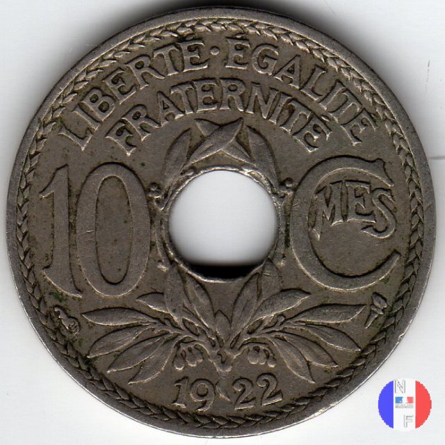 10 centesimi Lindauer 1922 (Parigi)