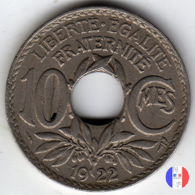 10 centesimi Lindauer 1922 (Poissy)