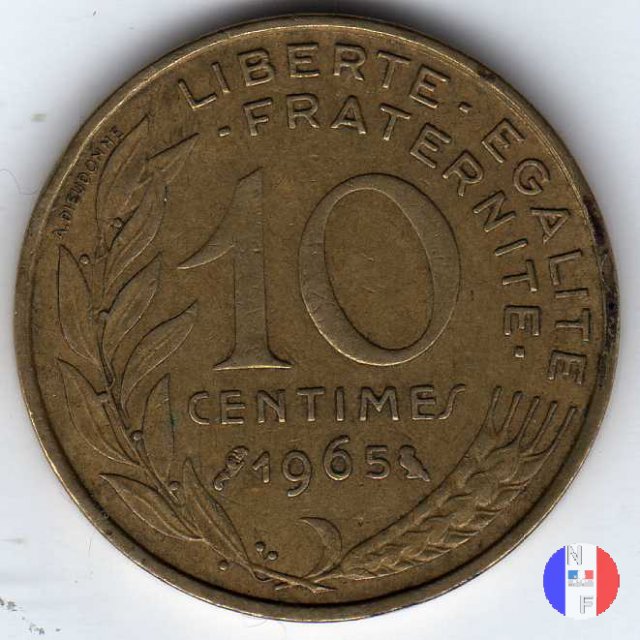 10 centesimi 1965 (Parigi)