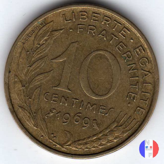 10 centesimi 1969 (Parigi)