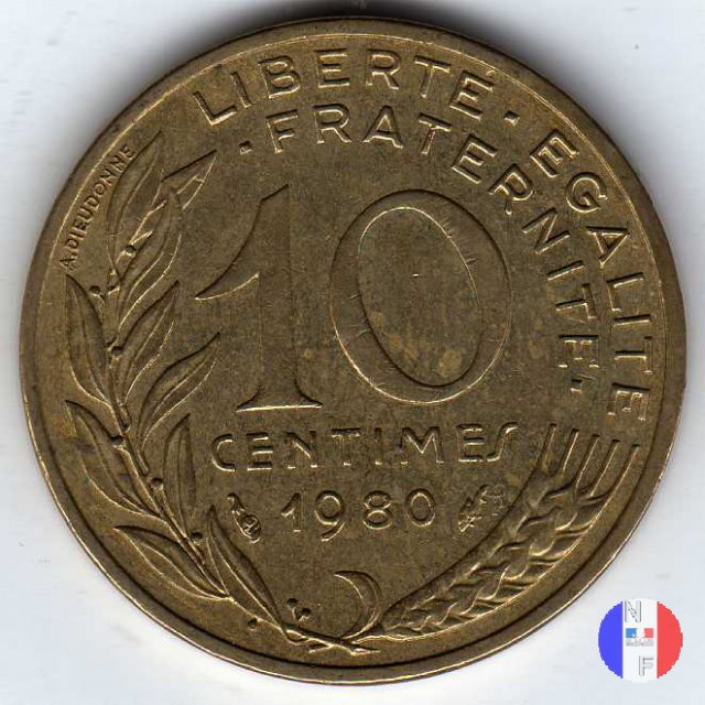 10 centesimi 1980 (Pessac)