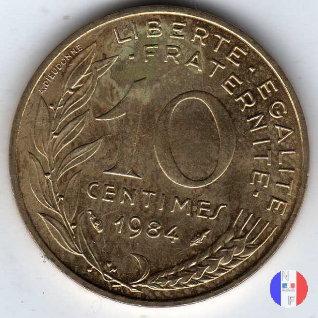 10 centesimi 1984 (Pessac)