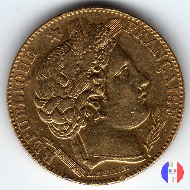 10 franchi Cerere 1896 (Parigi)