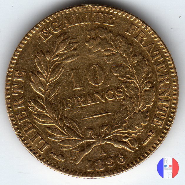 10 franchi Cerere 1896 (Parigi)