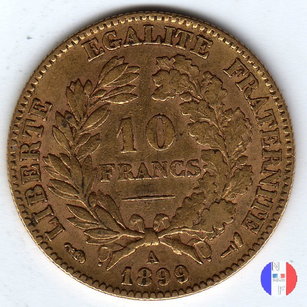 10 franchi Cerere 1899 (Parigi)