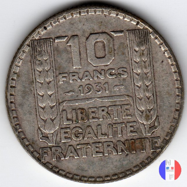 10 franchi Turin 1931 (Parigi)