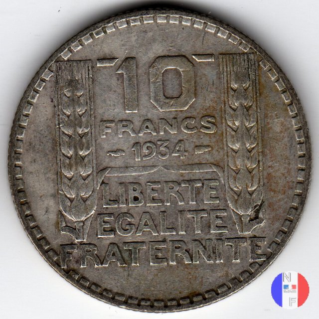 10 franchi Turin 1934 (Parigi)