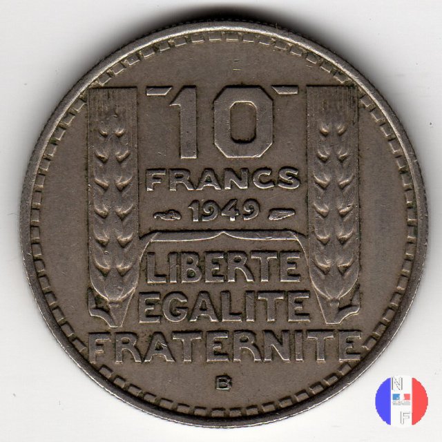 10 franchi Turin 1949 (Beaumont Le Roger)