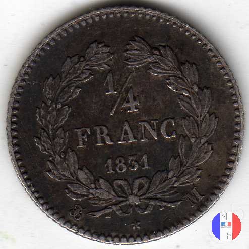 1/4 di franco 1831 (Tolosa)