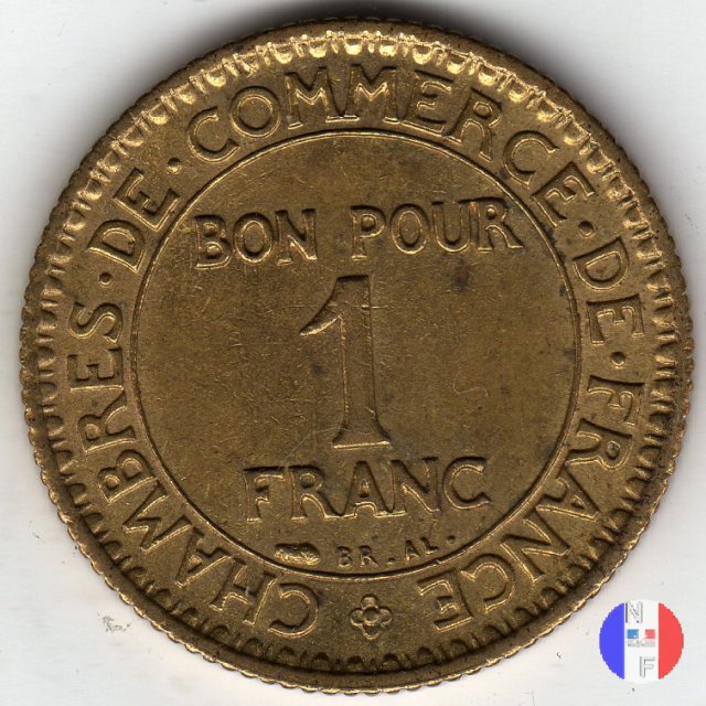 1 franco camera di commercio 1922 (Parigi)