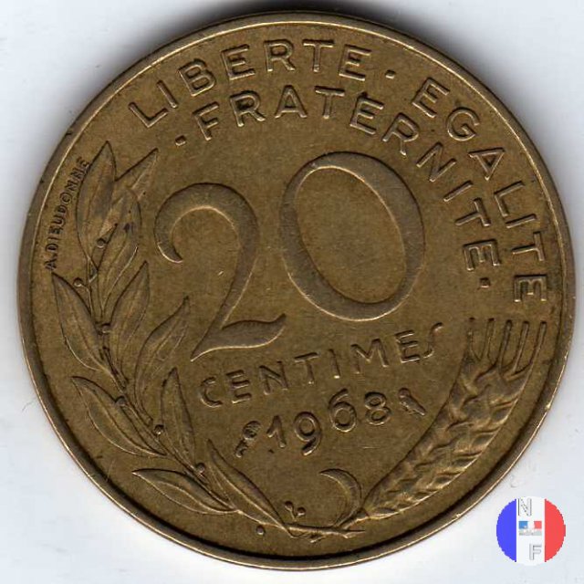 20 centesimi 1968 (Parigi)