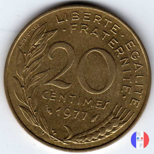 20 centesimi 1977 (Pessac)