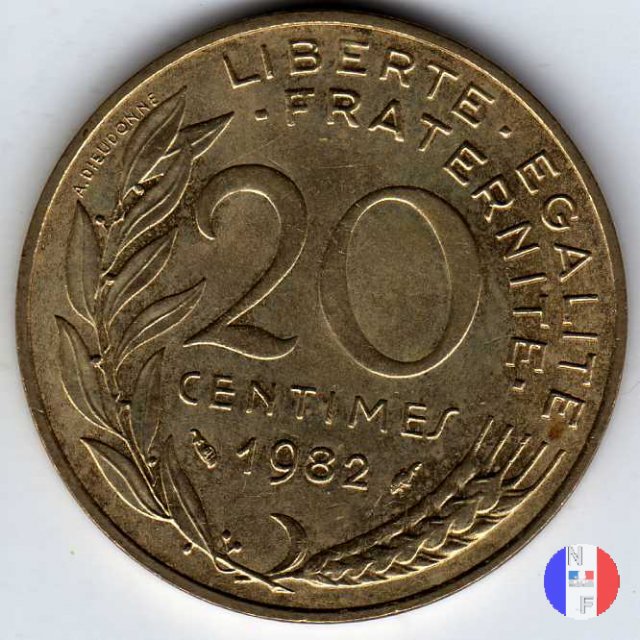 20 centesimi 1982 (Pessac)