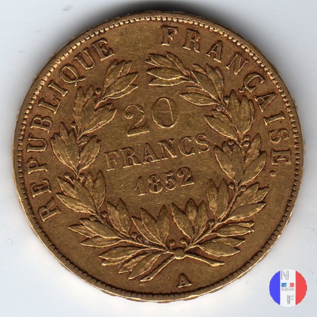 20 franchi Bonaparte 1852 (Parigi)