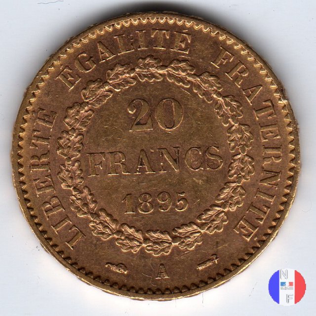 20 franchi Genio 1895 (Parigi)