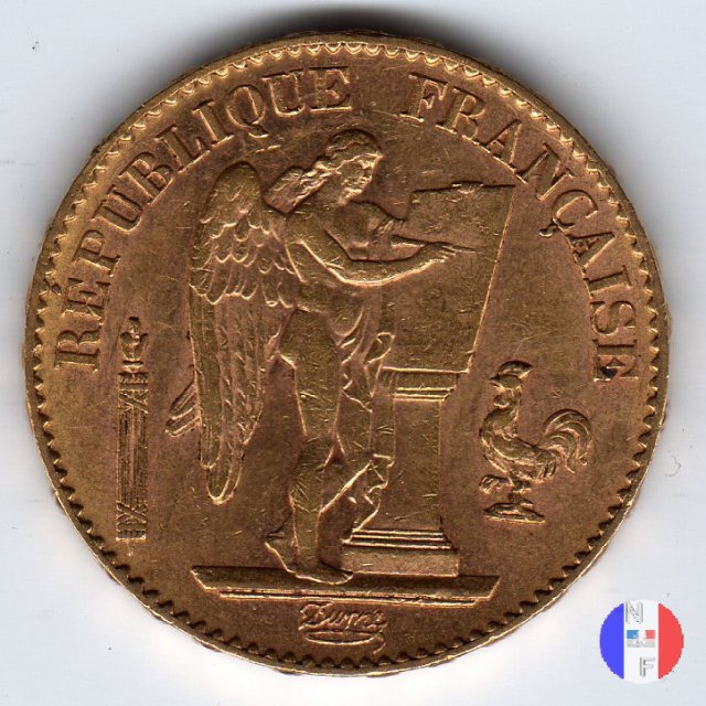 20 franchi Genio 1895 (Parigi)