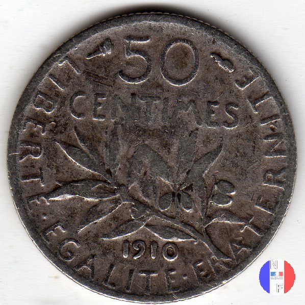 50 centesimi seminatrice 1910 (Parigi)