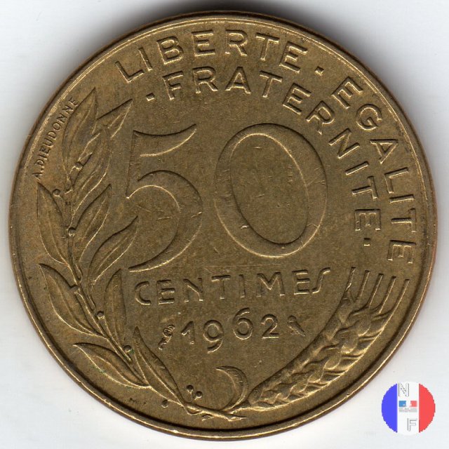 50 centesimi 1962 (Parigi)