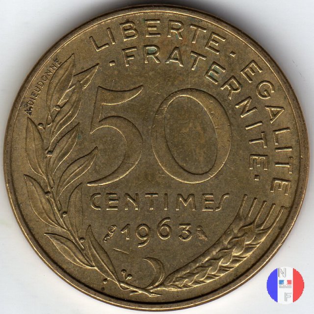 50 centesimi 1963 (Parigi)