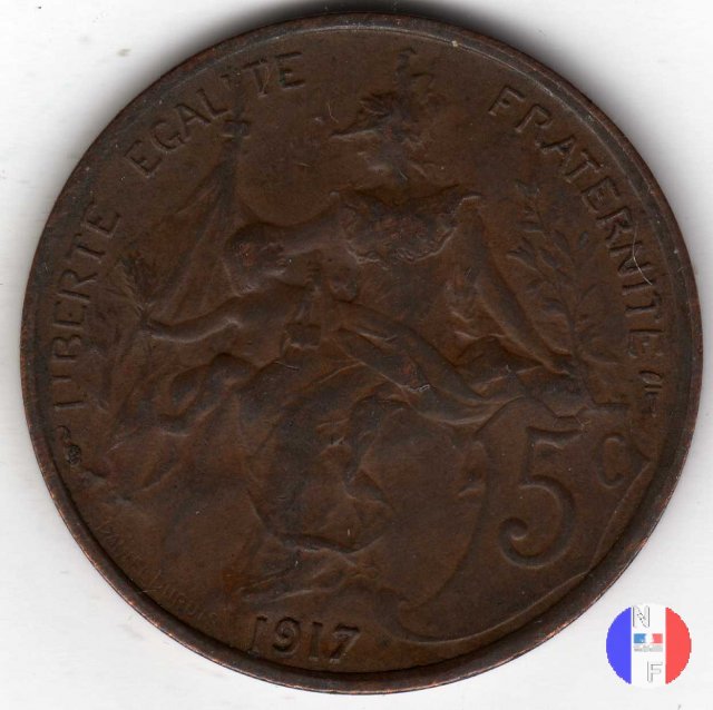 5 centesimi Dupuis 1917 (Parigi)