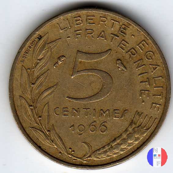 5 centesimi Marianna 1966 (Parigi)