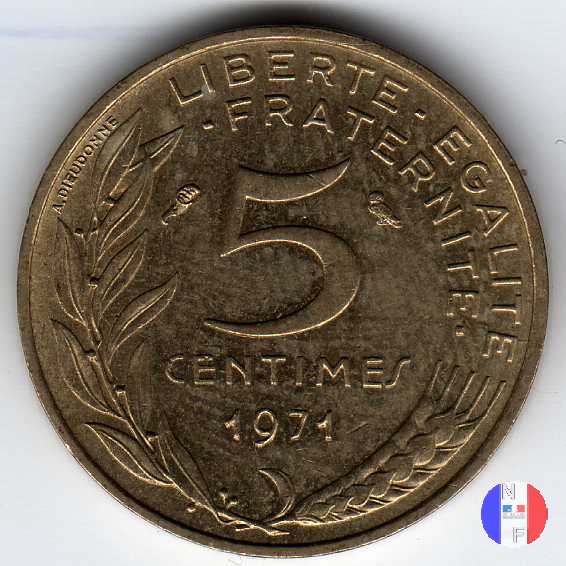 5 centesimi Marianna 1971 (Parigi)
