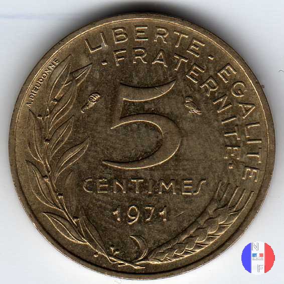 5 centesimi Marianna 1971 (Parigi)