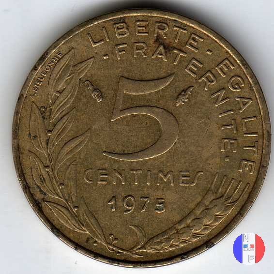 5 centesimi Marianna 1975 (Pessac)