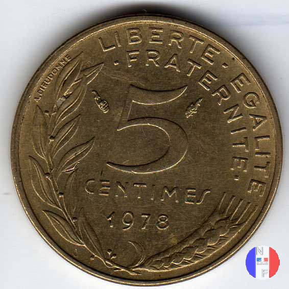 5 centesimi Marianna 1978 (Pessac)