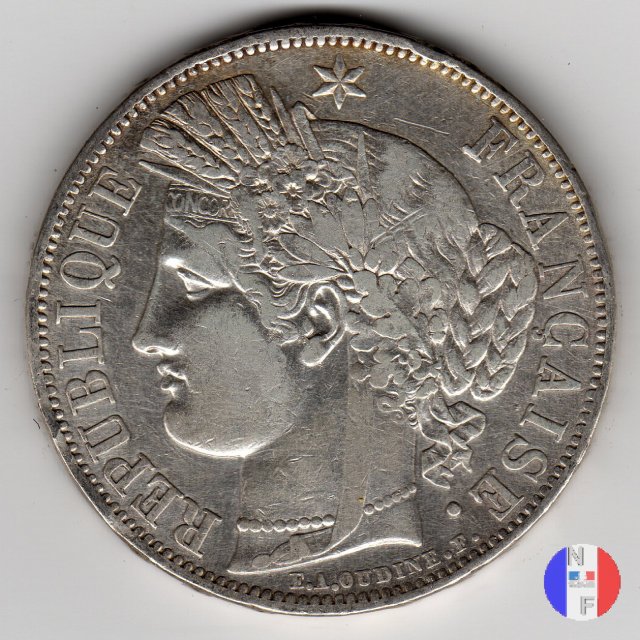 5 franchi Cerere 1849 (Parigi)